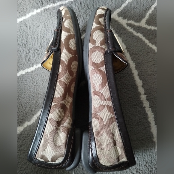 Vintage Coach Logo Monogram Loafers Moccasins - Picture 8 of 16